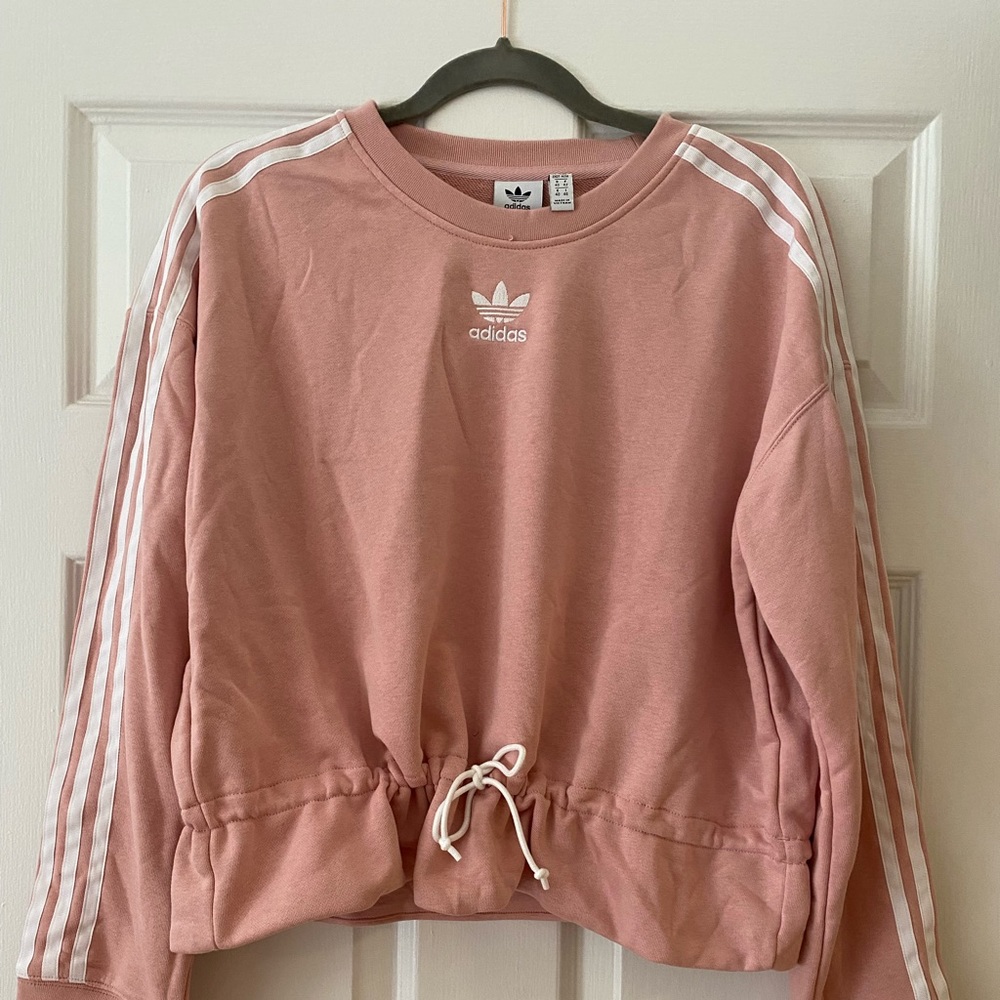 Adidas drawstring sweatshirt